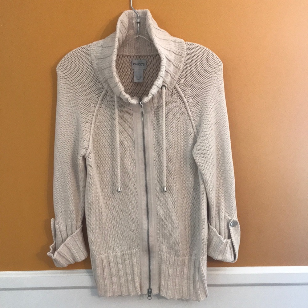 Beautiful Zip Up Sweater- Chicos